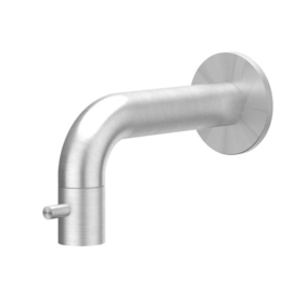 Fonteinkraan CONCORD Wandmodel 12,5cm Geborsteld RVS