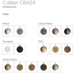 Hotbath Cobber Handdoekrek CBA24BL Mat zwart of in andere kleur prijsgroep 2