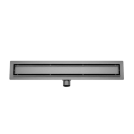Wiesbaden Gun Metal betegelbare douchegoot 70 cm  33.4256