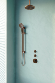Thermostatische inbouw regendouche Ø200 set 15 5-GK-037 Copper edition