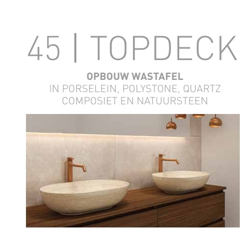 Wastafelblad Topdeck