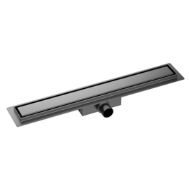 Wiesbaden Gun Metal betegelbare douchegoot 100 cm  33.4259