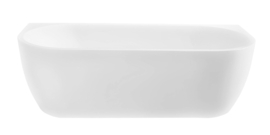Wall half-vrijstaand ligbad acryl 180 x 80 x 58 MAT WIT