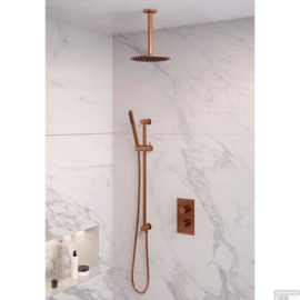 Thermostatische inbouw regendouche Ø300 set 42 5-GK-67 Copper edition