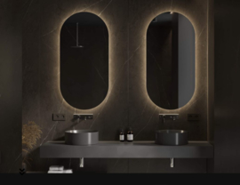 Martens Designs Ovaal, MD ovale spiegel 450 x 900 mm, met indirecte verlichting rondom.