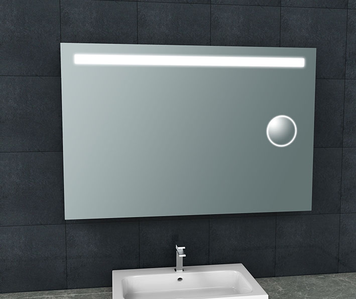 Wiesbaden Tigris spiegel met verlichting  en scheerspiegel 120 x 80