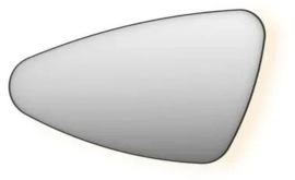 Spiegel Organisch In Kader - SP23 - Indirecte LED - 800 X 500 mm - Speciale Kleuren - Linker Versie