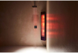 Sunshower combi-infrarood+UV licht-opbouw in Black