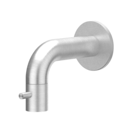 Fonteinkraan CONCORD Wandmodel 10cm Geborsteld RVS