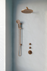 Thermostatische inbouw regendouche Ø300 set 14 5-GK-038 Copper edition