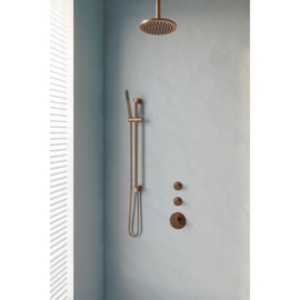 Thermostatische inbouw regendouche Ø200 set 11 5-GK-033 Copper edition