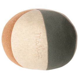 Maileg Zachte Bal, Dusty green/Coral glitter, diameter 19cm