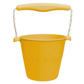 Scrunch Bucket flexibele emmer Mosterd