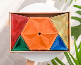 Connetix magnetische tegels rainbow - Geometry pack - 30 stuks
