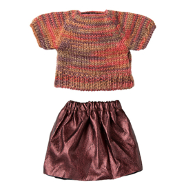 Maileg Rokje en gebreide trui -Skirt and Knitted blouse - moeder muis