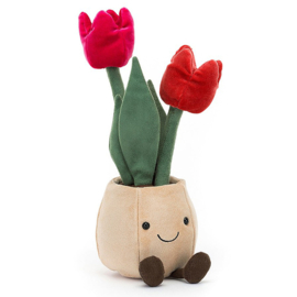 Jellycat Knuffel Tulpen Amuseable Tulip Pot, 30cm