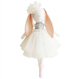 Alimrose Knuffel Konijn, Bronte Ballerina Bunny - Liberty Blue, 48 cm