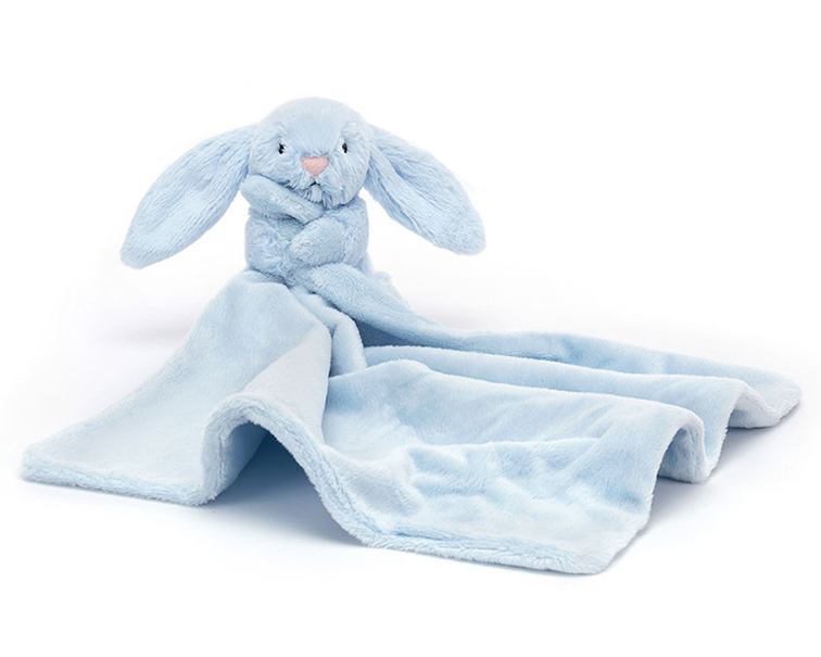 Jellycat Knuffeldoekje Konijn 33cm, Bashful Blue Bunny Soother