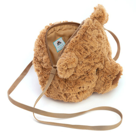 Jellycat Beren Tasje, Bartholomew Bear Bag, 18cm