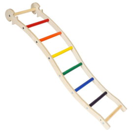 Triclimb SET - Klimdriehoek + Ladder. Regenboog