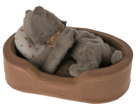 Maileg Knuffel Poes - Kitten Plush - Earth grey, 37 cm