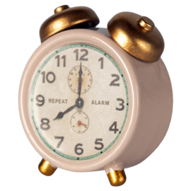 Maileg Wekker voor Muizen, Alarm clock, Mouse - Powder