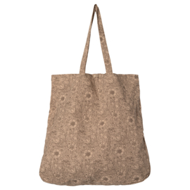 Maileg Canvas Tas, Tote bag, Flowers - 50 x 44 cm