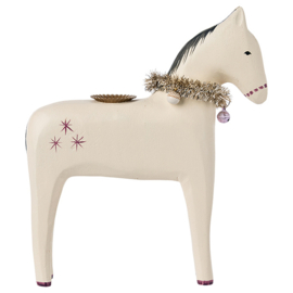 Maileg houten Kandelaar Paard, Horse candle holder, Large, 20cm