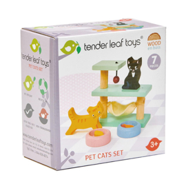 Poppenhuis Huisdierenset - Katten  - Tender Leaf Toys