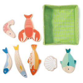 Mandje met vis - Tender Leaf Toys