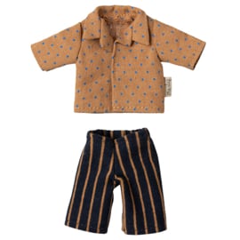 Maileg Kledingset - vader muis - Shirt and striped pants