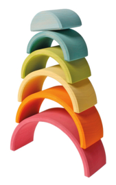 Grimm's houten Regenboog 6-delig, Pastel