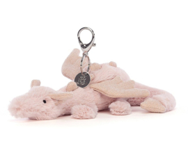 Jellycat Sleutelhanger Draak, Rose Dragon Bag Charm