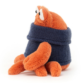 Jellycat Knuffel Krab, Cozy Crew Crab, 13cm