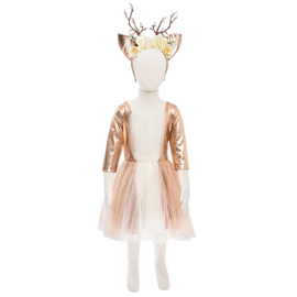 Jurk Hertje met haarband, Woodland Deer Dress, 3-4 jaar