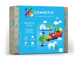 Connetix magnetische tegels rainbow  - Motion pack - 24 stuks