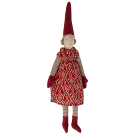 Maileg Pixy, Size 2 - Girl - Jurk rood, 31 cm