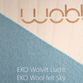 Wobbel XL blank gelakt - vilt lucht - vanaf 140 cm