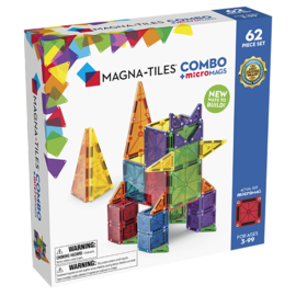 Magna-Tiles Magnetische tegels Combo met micromags 62-delig