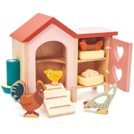 Poppenhuis Huisdierenset - Kippenhok  - Tender Leaf Toys