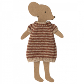 Maileg Gebreide jurk - Knitted Dress - moeder muis