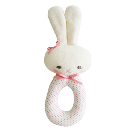 Alimrose Rammelaar Konijn, Bunny Grab Rattle Spot Pink