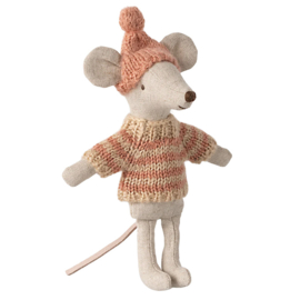Maileg Gebreide Trui en Muts voor Grote Zus Muis, Knitted Sweater and Hat