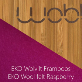 Wobbel original bamboe - vilt framboos