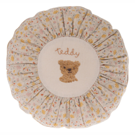 Maileg Kussen, Cushion Round Teddy Flower, diameter 26cm