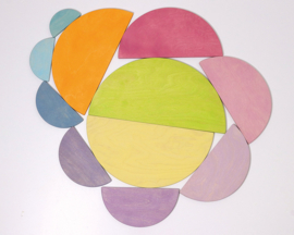 Grimm's houten Halve Cirkels, Pastel kleuren