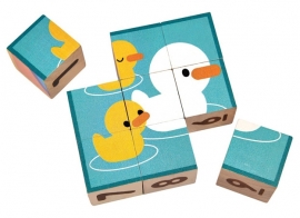 Plan Toys houten puzzelblokken