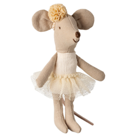 Maileg kleine zus ballerina muis - Off white