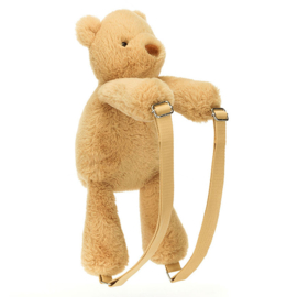 Jellycat Rugzak Beer, Smudge Bear Backpack, 43 cm