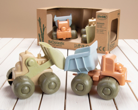 Dantoy Bioplastic Bouwvoertuigen Set, Shovel en Dump Truck